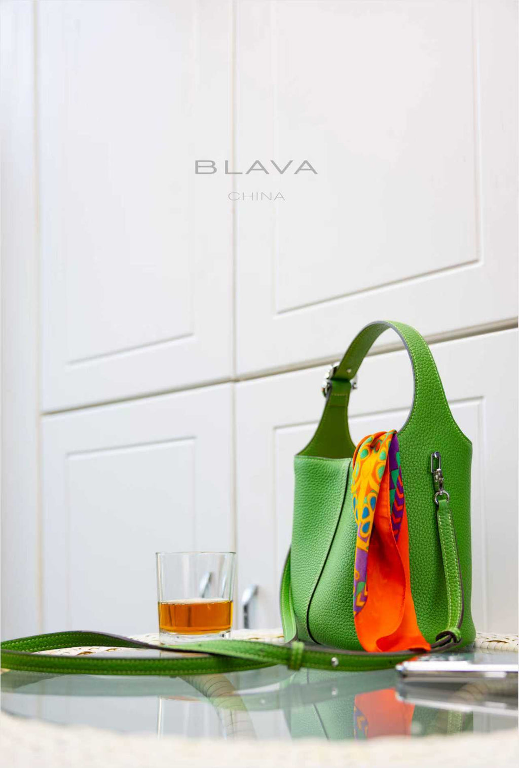 BLAVA Leather Bucket Bag