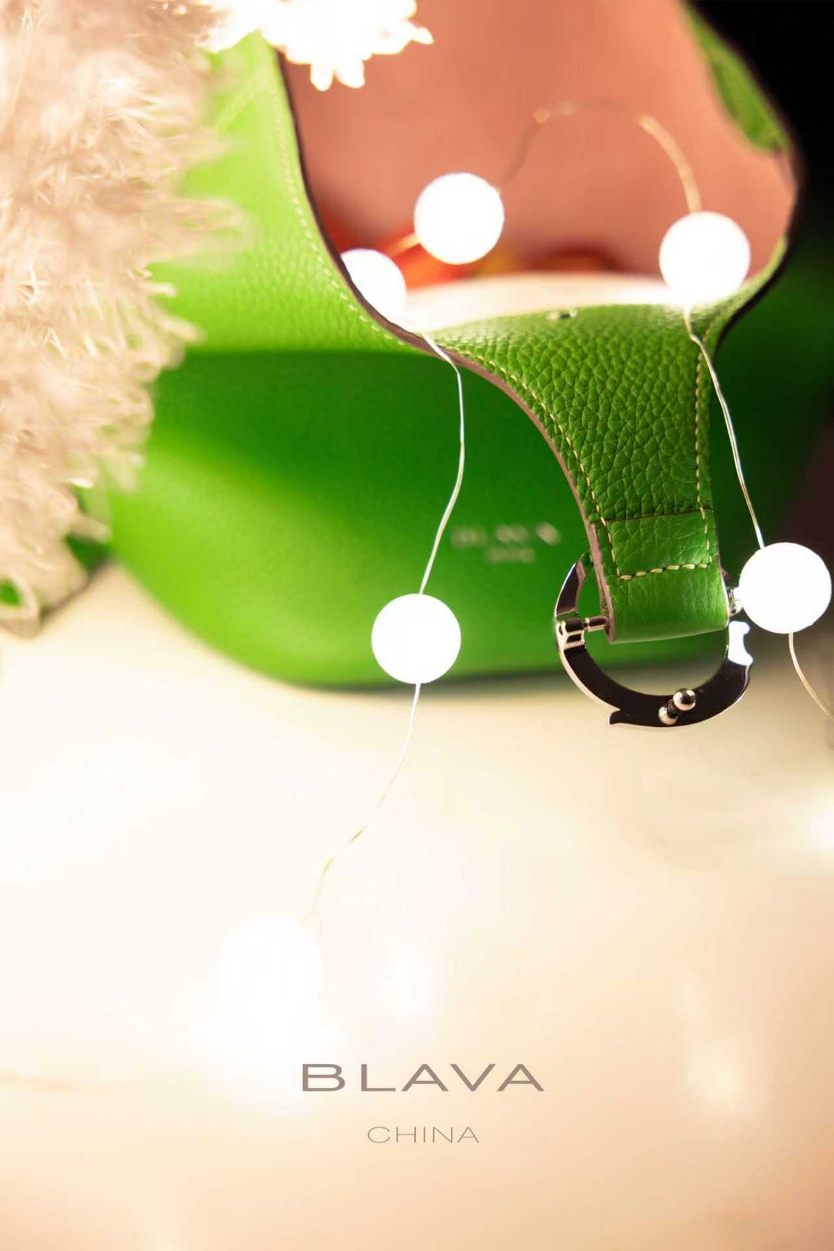 BLAVA Leather Bucket Bag