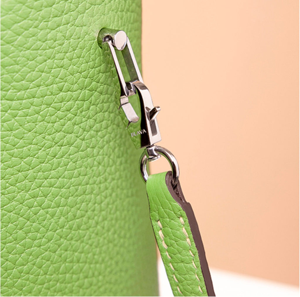 BLAVA Leather Bucket Bag