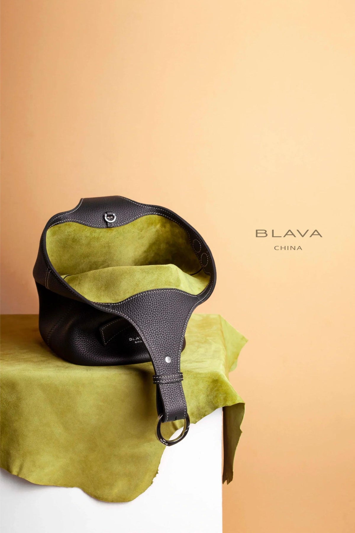 BLAVA Leather Bucket Bag