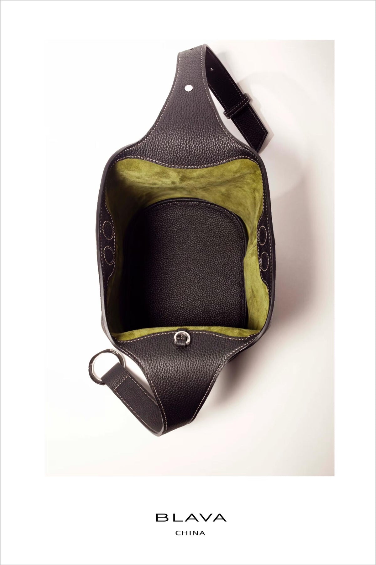 BLAVA Leather Bucket Bag